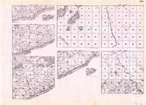 Cook - Township 59 Range 5 W., Township 60 N. Ranges 1, 2, 3, 4, and 5 W., Township 61 Ranges 1, 2, and 3 E., Lake Superior, Minnesota State Atlas 1925c